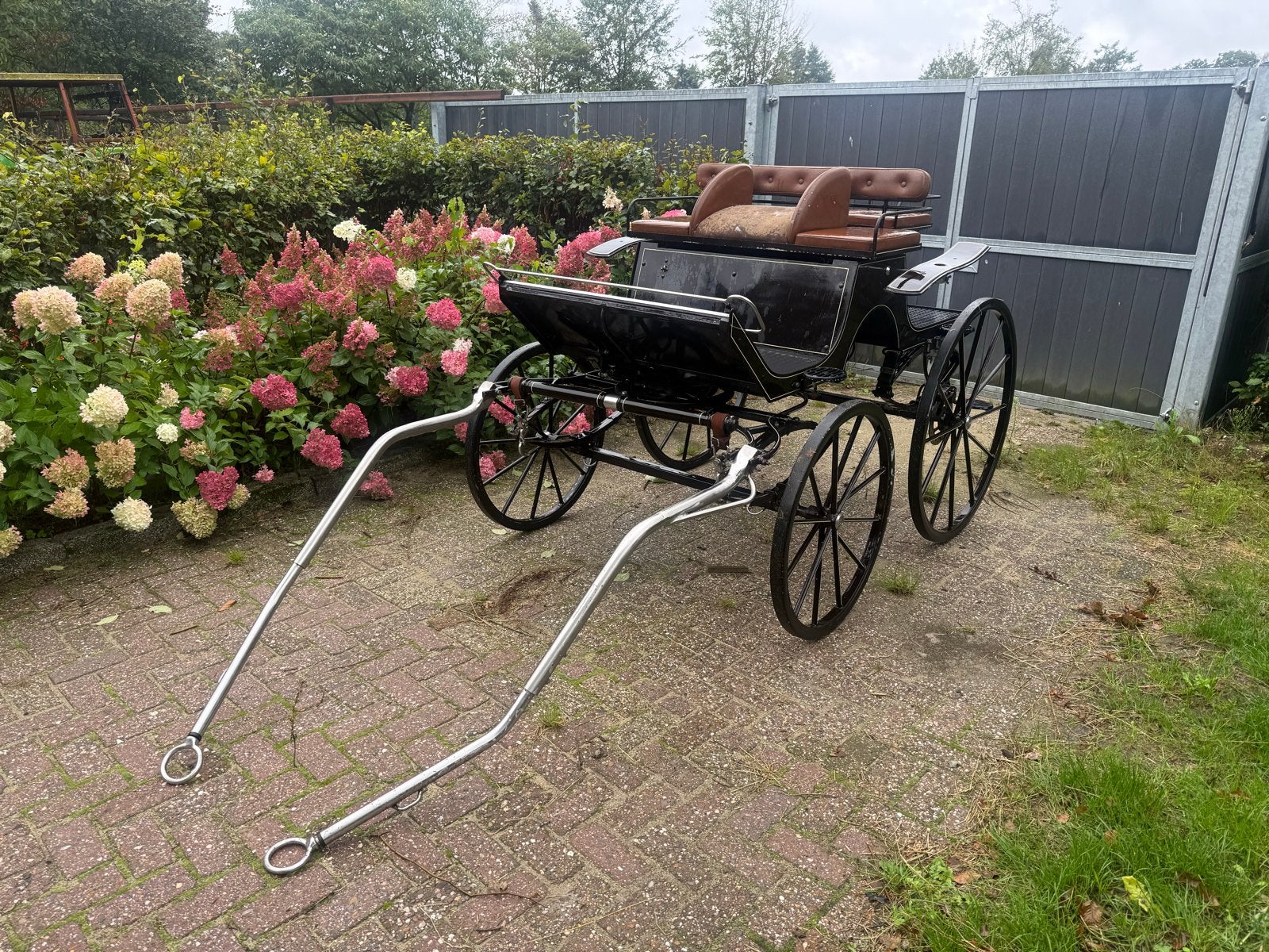 Dressuurwagen pony / marathonwagen gert jan van boven / shet, Gebruikt, Marathonwagen, Paard of Pony