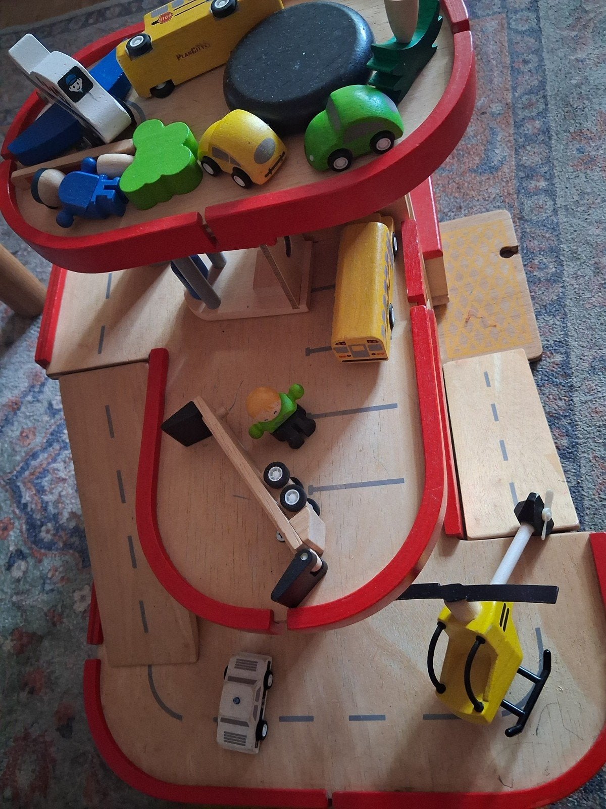 Plantoys garage hout, Kinderen en Baby's, Ophalen