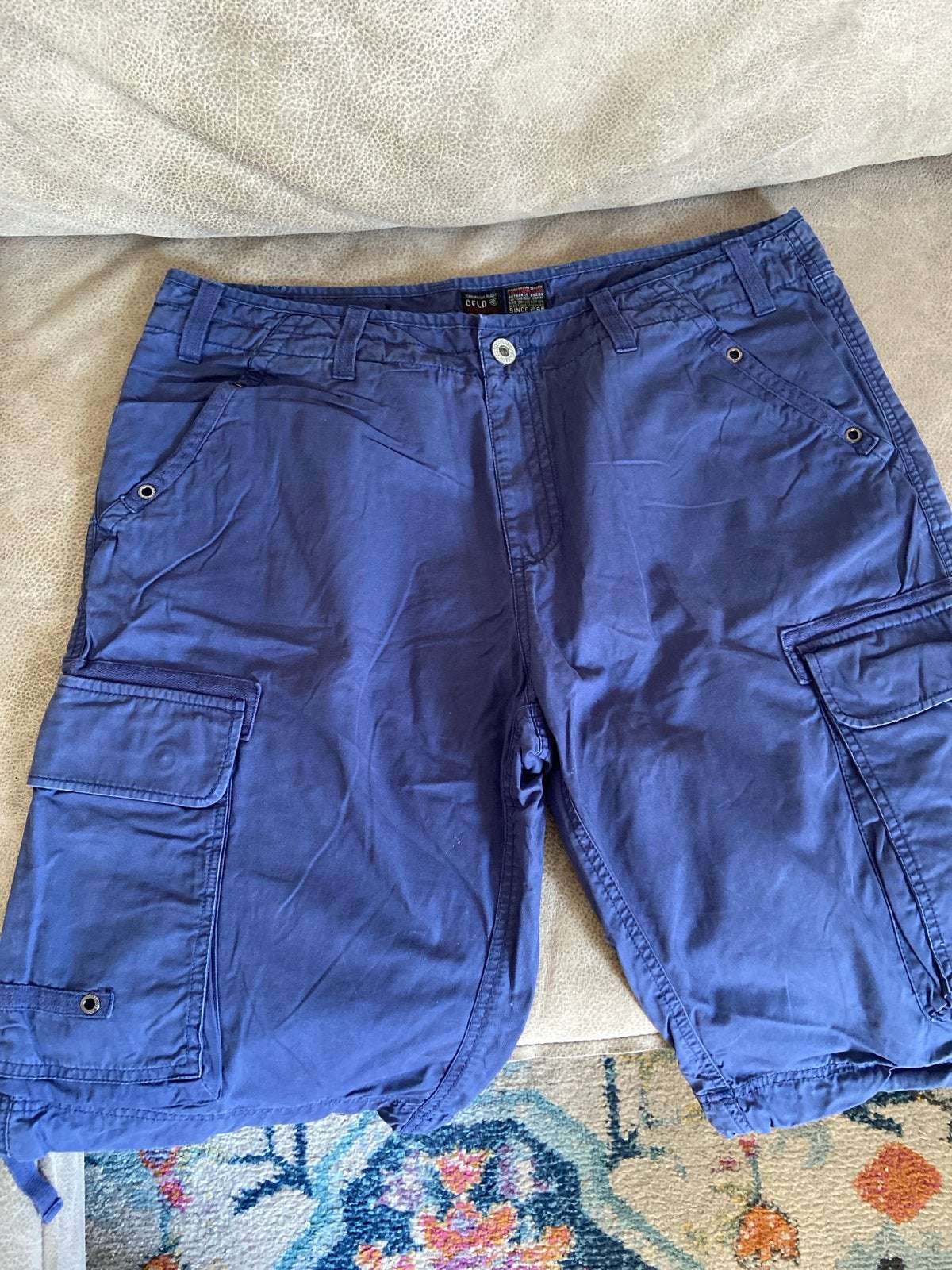 Blauwe cargo korte broek Cottenfield maat 38, nieuw!, Kleding | Heren, Ophalen of Verzenden, Gedragen, Maat 48/50 (M), Blauw