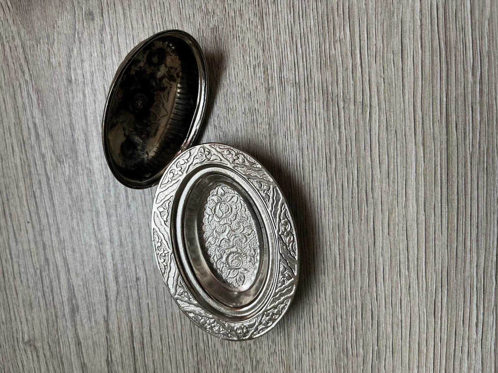Turks schaaltje met dekseltje Acar, Zilver, Overige herkomsten, Ophalen of Verzenden, Overige typen