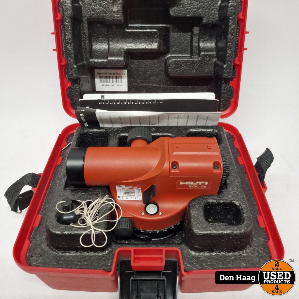 Hilti POL 15 optisch waterpastoestel | Nieuwstaat, Doe-het-zelf en Verbouw, Hilti, Zo goed als nieuw, Support@hilti.com, Hilti Corporation, Feldkircher Strasse 100, 
9494 Schaan
Liechtenstein