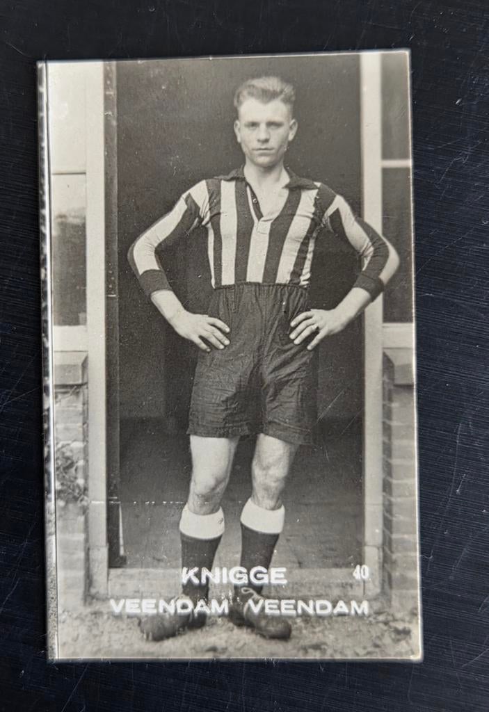 Voetbal reclame verzamel plaatje MILLHOFF VEENDAM KNIGGE, Ophalen of Verzenden, Poster, Plaatje of Sticker