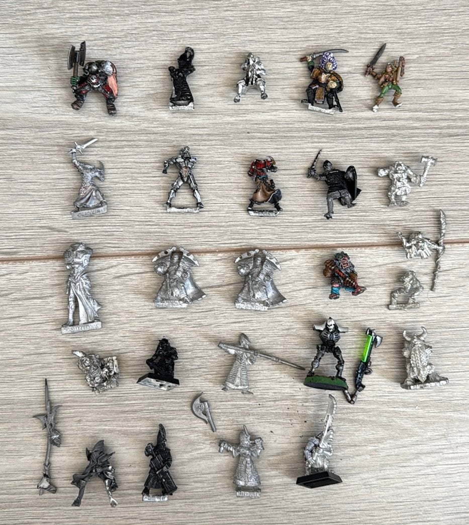 Metalen miniaturen €3,- p/stuk (o.a. Warhammer), Ophalen of Verzenden, Zo goed als nieuw, Warhammer