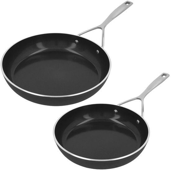 Demeyere Alu Pro 5 koekenpannenset 20/24 cm - Niet rond, Huis en Inrichting, Info@mystore.nl, Demeyere, Antiaanbaklaag, Pannenset