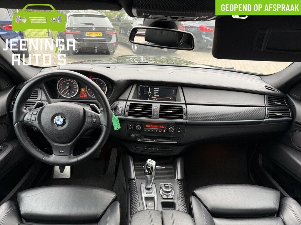 BMW X6 M50d|Leer|Camera|Memory|Achterbankverwarming|DVD|M-pa, Auto's, BMW, Euro 5, Bi-Xenon koplampen, Gebruikt, Zwart