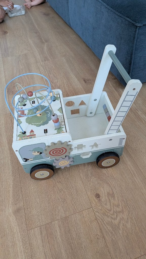Houten loopwagen met activiteiten, Ophalen, Gebruikt, Overige typen, Met wieltjes