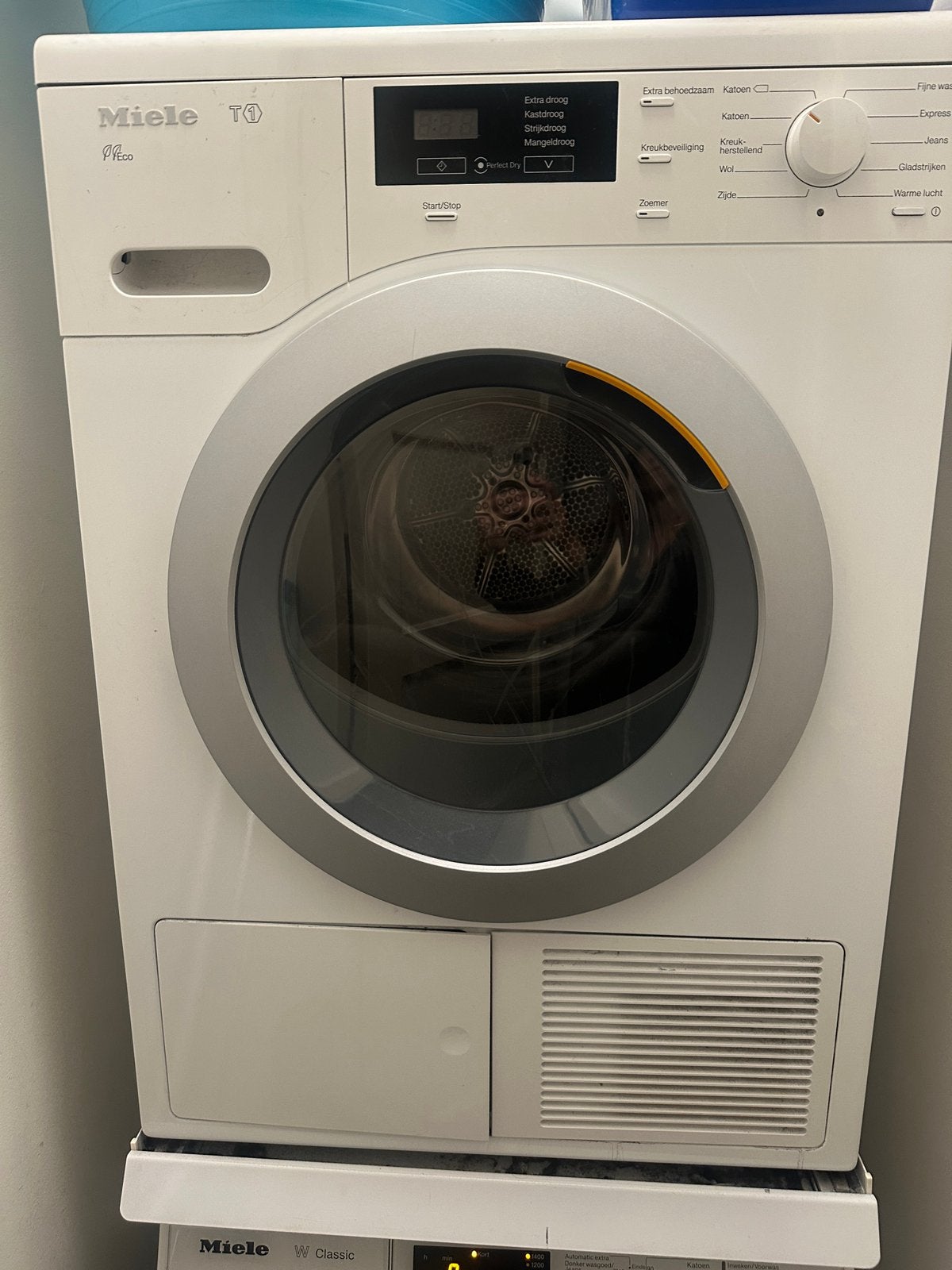 Miele TKB 640 WP warmtepompdroger – 8 kg, Witgoed en Apparatuur, Wasdrogers, Ophalen, 6 tot 8 kg, Overige typen, Zo goed als nieuw