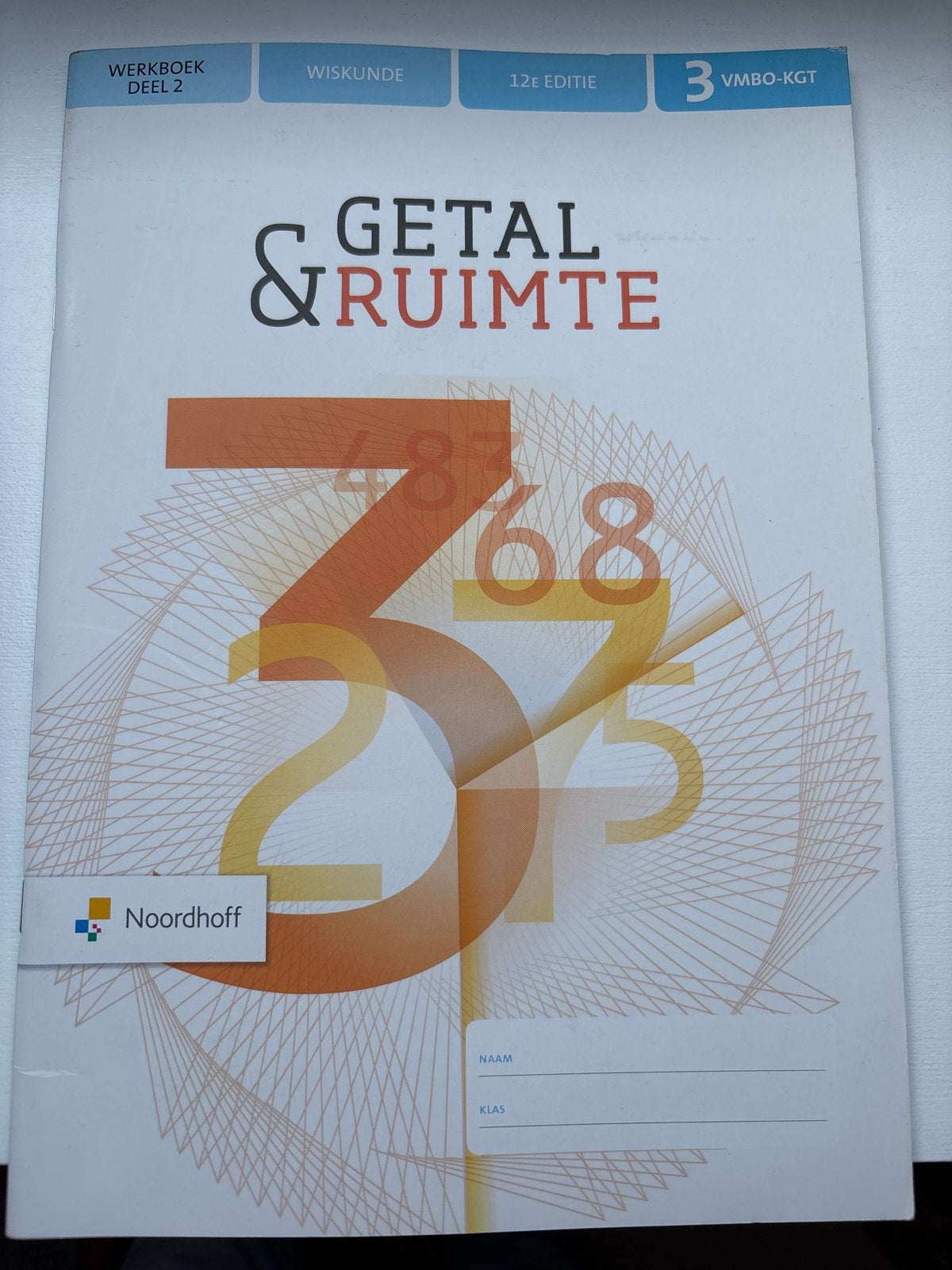 Getal & Ruimte Werkboek deel 2 VMBO-KGT 12e editie, Boeken, Ophalen of Verzenden, Nieuw, VMBO, Wiskunde A