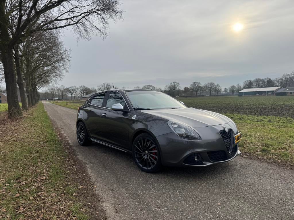 Alfa Romeo Giulietta 1.750 TBI Quadrifoglio Verde 2010 Grijs, Auto's, 4 cilinders, Leder, Bedrijf, Handgeschakeld