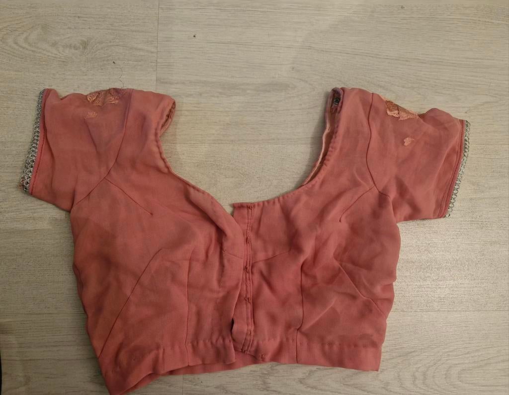 Saree top, Ophalen of Verzenden, Korte mouw, Roze, Maat 36 (S)