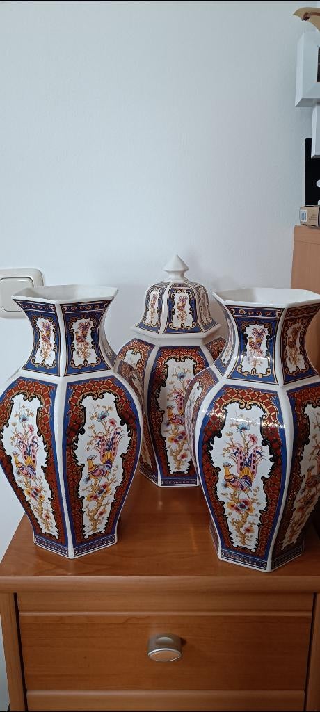 Kaststel uit erfenis, Huis en Inrichting, Woonaccessoires | Vazen, Ophalen, Overige kleuren, Minder dan 50 cm, Glas
