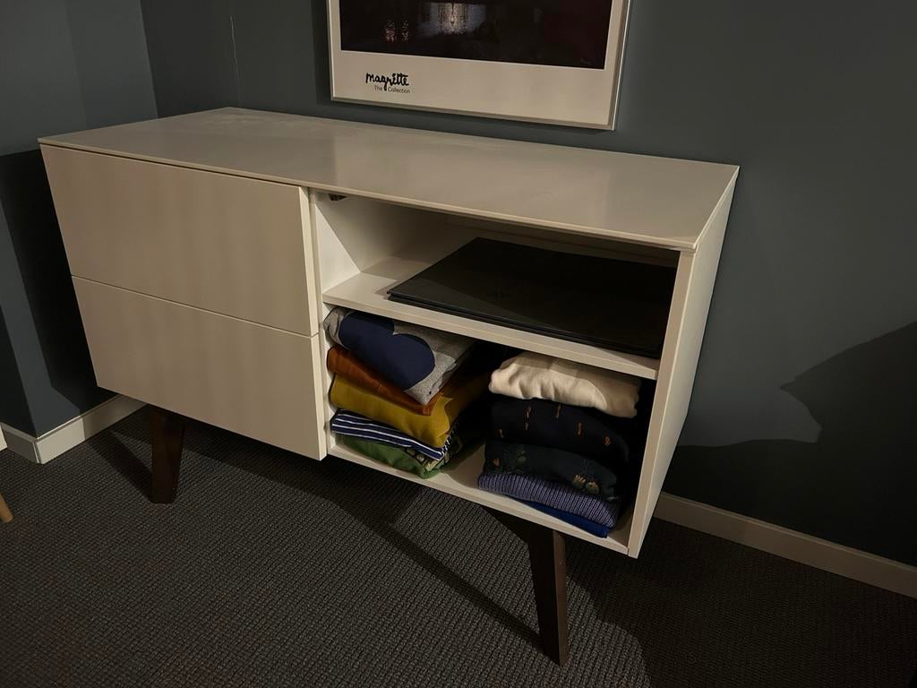 Kidsmill Sixties Commode Wit - ledikant ook beschikbaar, Ophalen, 50 tot 70 cm, Opstaande rand, 100 cm of meer