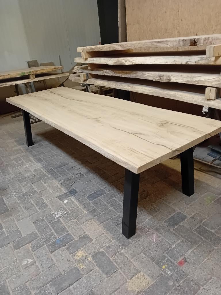 Boomstamtafel | eiken | direct leverbaar, Ophalen, Tafel en meer, Info@tafelenmeer.nl, Eikenhout