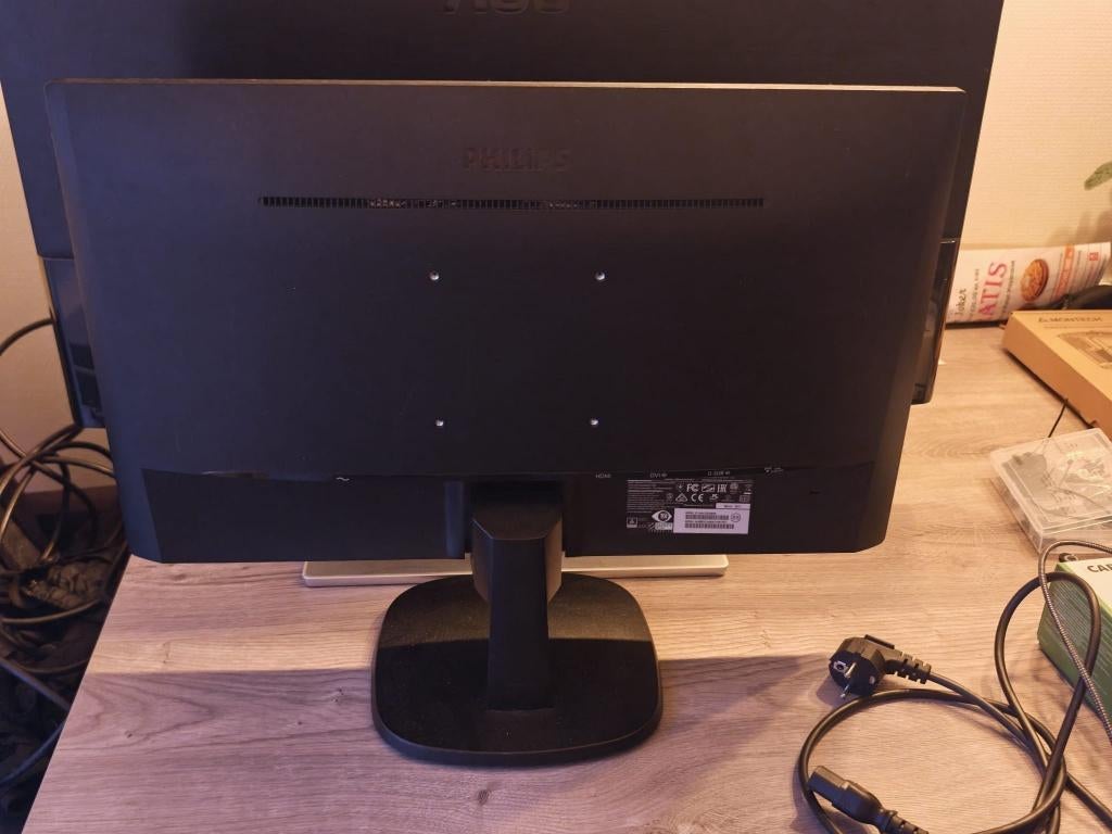 PC SCherm - Philips 243V7QJABF - Full HD IPS Monitor, Computers en Software, Monitoren, Gebruikt, 61 t/m 100 Hz, DisplayPort, DVI