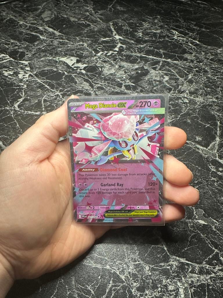 Mega Diancie Ex 041, Ophalen of Verzenden, Nieuw, Losse kaart, Foil