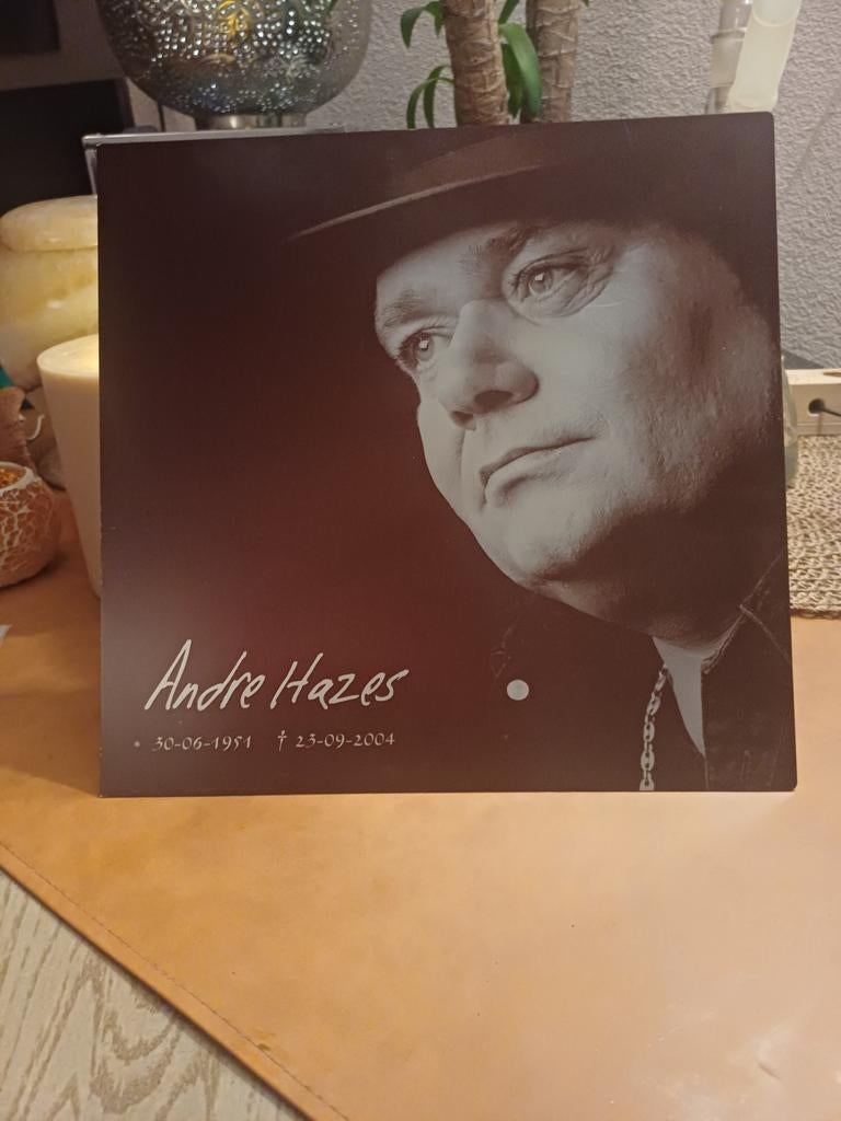 Andre Hazes foto op aluminium, Huis en Inrichting, Ophalen of Verzenden, Minder dan 50 cm, Schilderij, Minder dan 50 cm