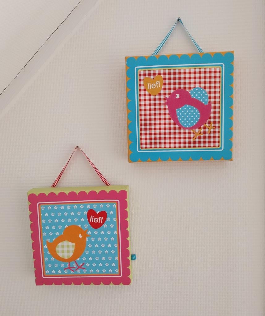 Lief! Wanddecoratie - Set van 2, Ophalen of Verzenden, Zo goed als nieuw