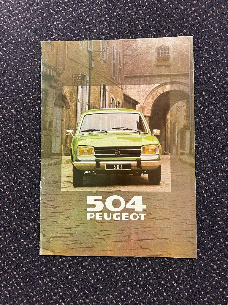 Folder Peugeot 504 Break 1980, Onbekend, Ophalen of Verzenden, Zo goed als nieuw, Peugeot