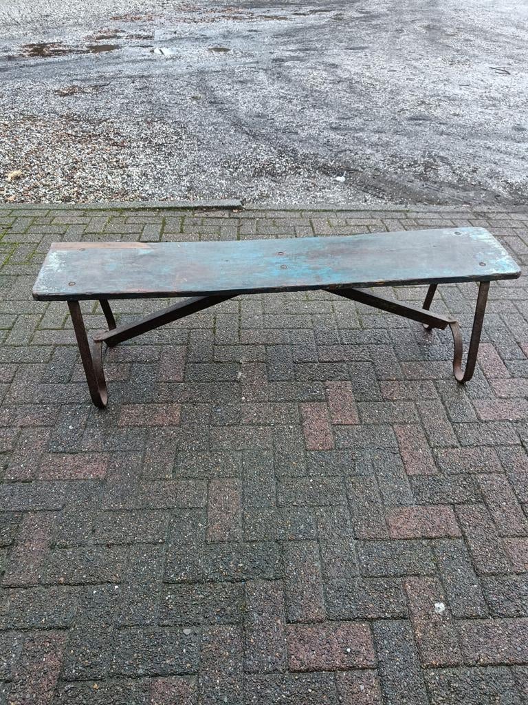 Oud Brocant bankje, Antiek en Kunst, Antiek | Meubels | Stoelen en Banken, Ophalen