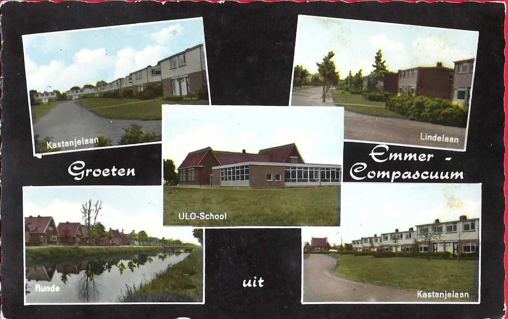 Ansichtkaart Emmer-Compascuum - Groeten uit 02, Ophalen of Verzenden, 1960 tot 1980, Ongelopen, Drenthe
