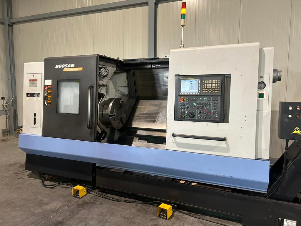Doosan Puma 480 CNC Draaibank, Doe-het-zelf en Verbouw, Draaibanken, Ophalen, 500 tot 1000 mm, Zo goed als nieuw, Metaaldraaibank