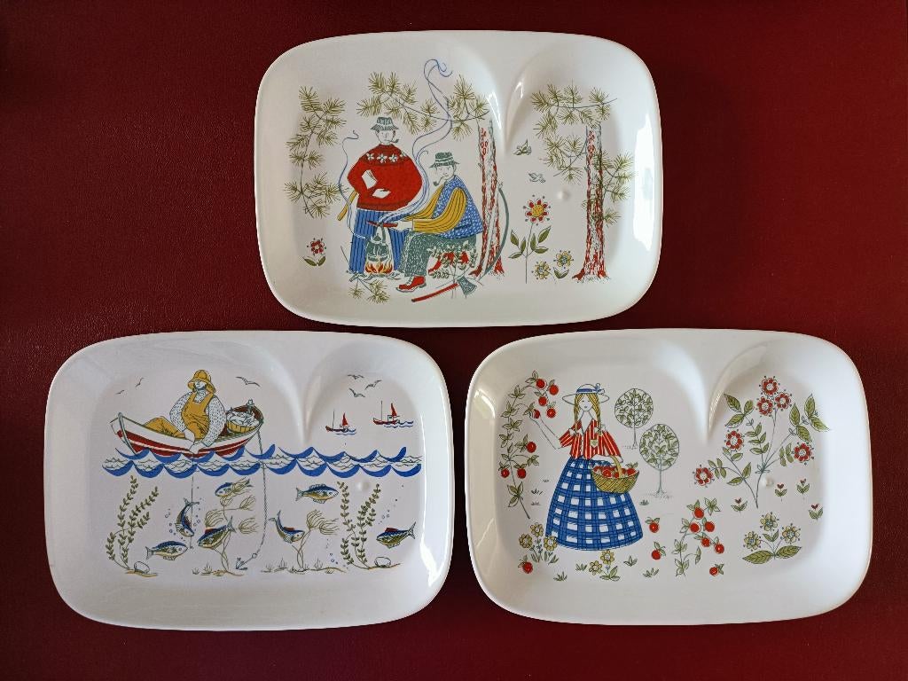 Figgjo Flint Norge - rechthoekige borden, Ophalen of Verzenden