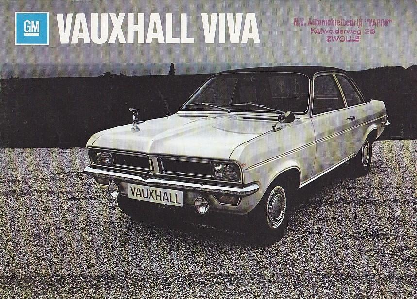 GM witte Vauxhall folder autofolder 1971, Ophalen of Verzenden, Zo goed als nieuw, Overige merken