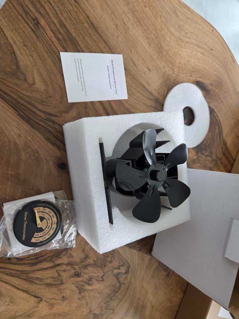 Nieuwe Kachelventilator met Thermometer magnetisch, Huis en Inrichting, Kachels, Overige soorten, Elektrisch, Nieuw, Ophalen of Verzenden