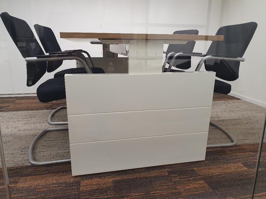 Prachtig Nova slingerbureau met witte wangen ( design ), Postbus, In hoogte verstelbaar, Ophalen of Verzenden, Nova