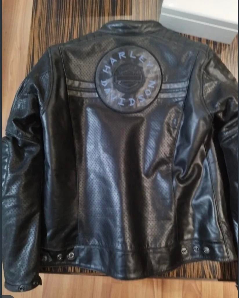 Harley-Davidson "Benson" Vintage Bronze Leather Jacket, Motoren, Kleding | Motorkleding, Jas | leer, Dames, Heren, Tweedehands