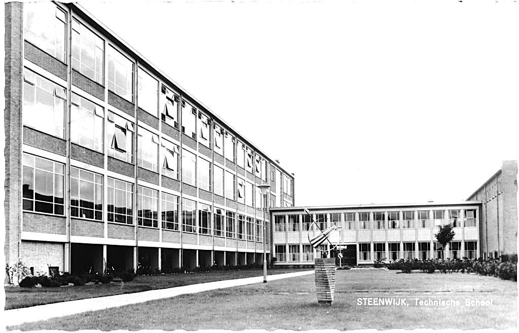 700543 Steenwijk Technische School LTS 1964 Nette oude kaart