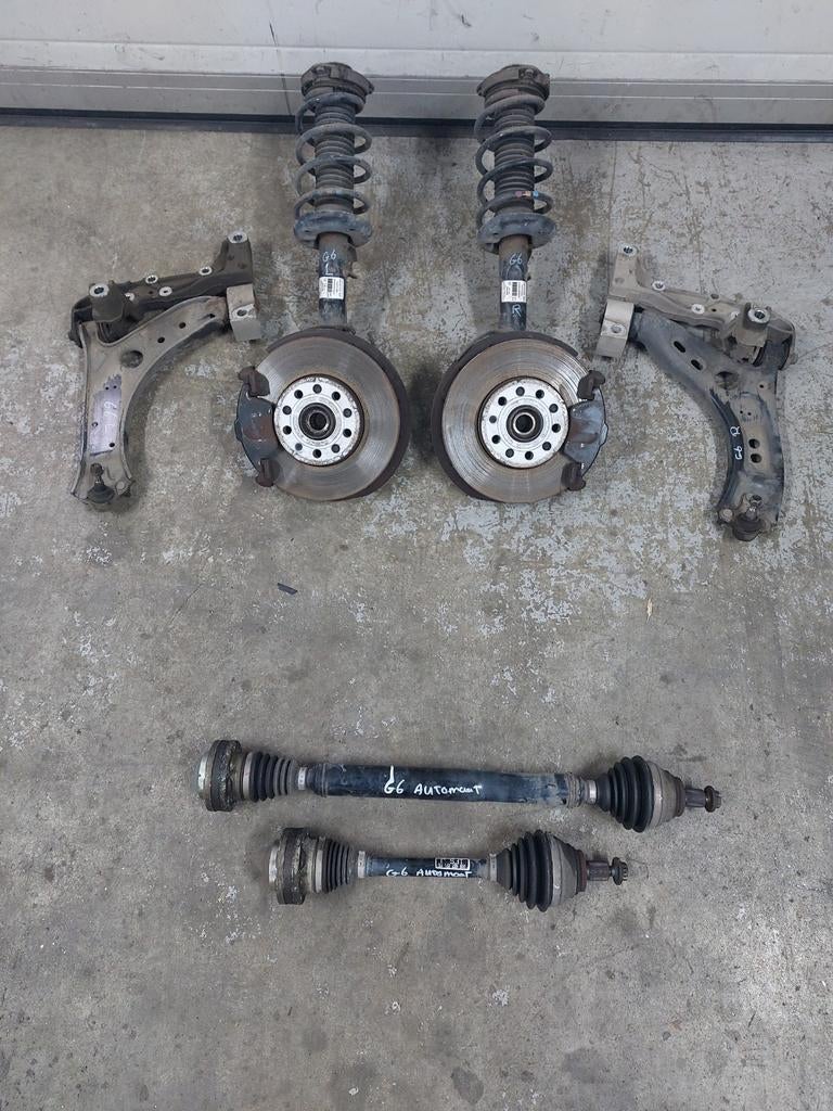 Golf 6 caddy schokbreker naaf draagarm aandrijfas, Ophalen