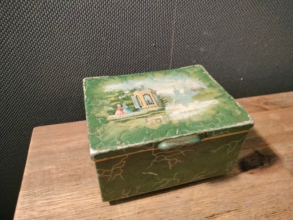 Vintage Pickwick theedoos, Verzamelen, Blikken, Ophalen of Verzenden, Gebruikt, Thee, Pickwick