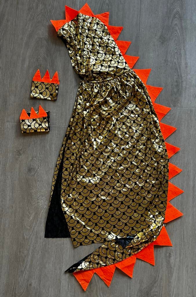 Draken cape met armstukken - One size, Ophalen of Verzenden, Nieuw, 110 t/m 116, Jongen of Meisje