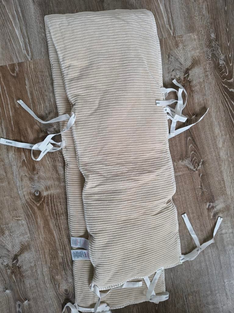Koeka Vik bumper - Sand - 180x30cm - z.g.a.n., Kinderen en Baby's, Ophalen of Verzenden, Zo goed als nieuw, Ledikant