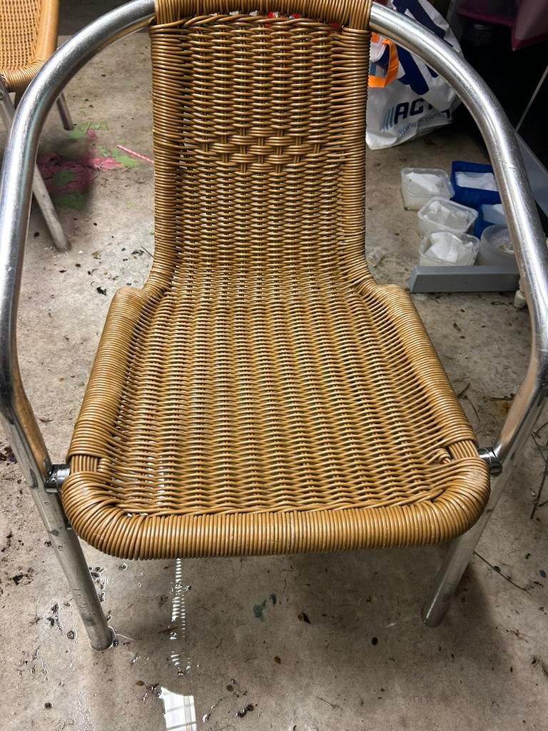 Terrasstoelen 8 stuks in goede staat, Zakelijke goederen, Horeca | Meubilair en Inrichting, Ophalen