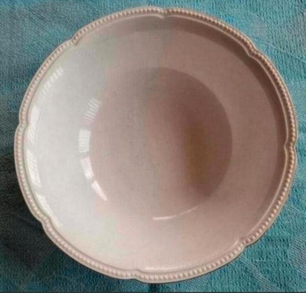 Creme diepe schaal Heinrich H&C Selb gouden bies parelrand, Ophalen of Verzenden