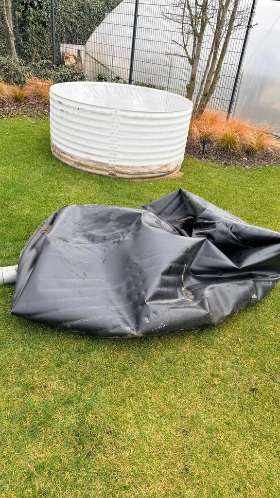 Quarantaine bak silo pvc folie bodemdrain en trickle filter, Tuin en Terras, Ophalen, Heschkoi, Info@heeschkoi.nl, Gebruikt