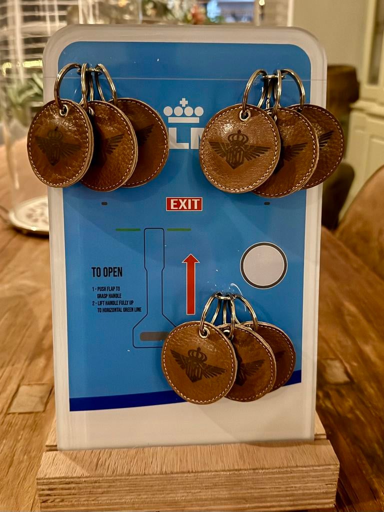 Gave leren KLM items met oud logo, Verzamelen, Ophalen of Verzenden, Zo goed als nieuw, Overige typen