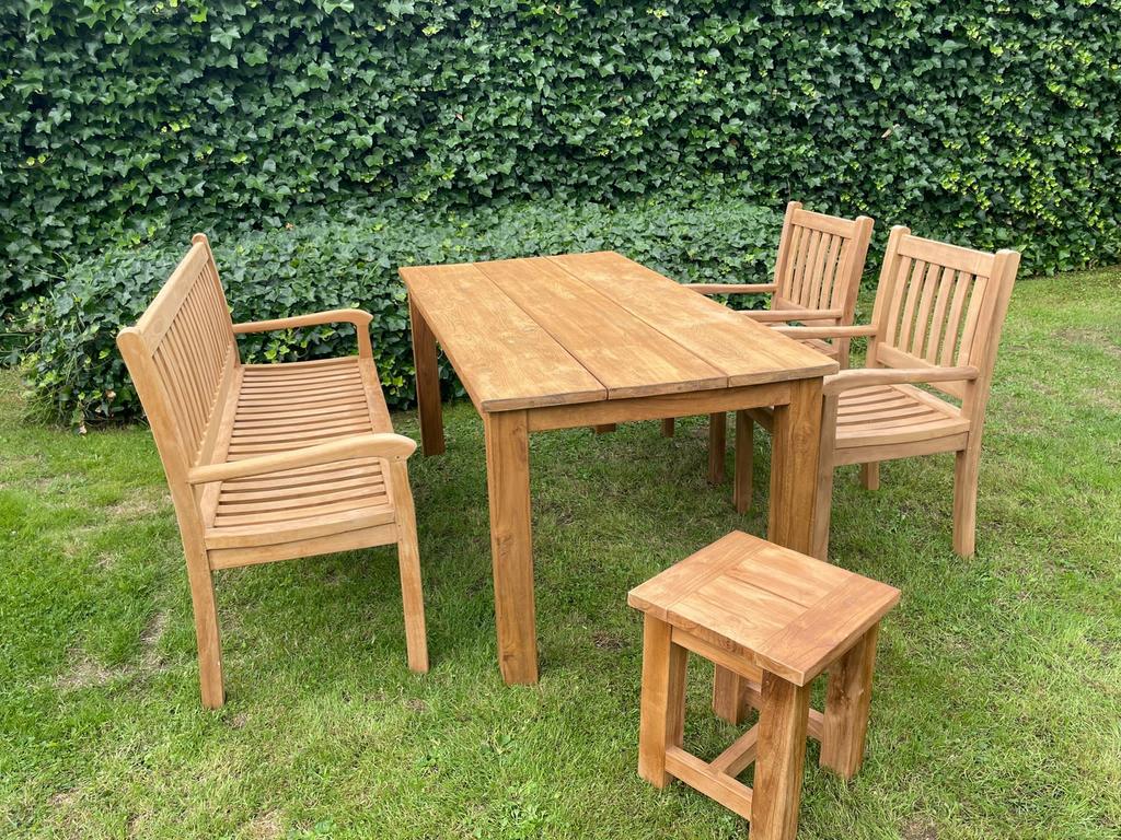 Foto 16 van Groot Assortiment Teak Tuinstoelen / Nieuw & Gebruikt