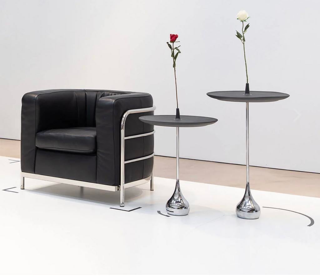 Bijzettafel Baleri Italia “ Celine “, Huis en Inrichting, Ophalen, Zo goed als nieuw, Rond, Minder dan 55 cm