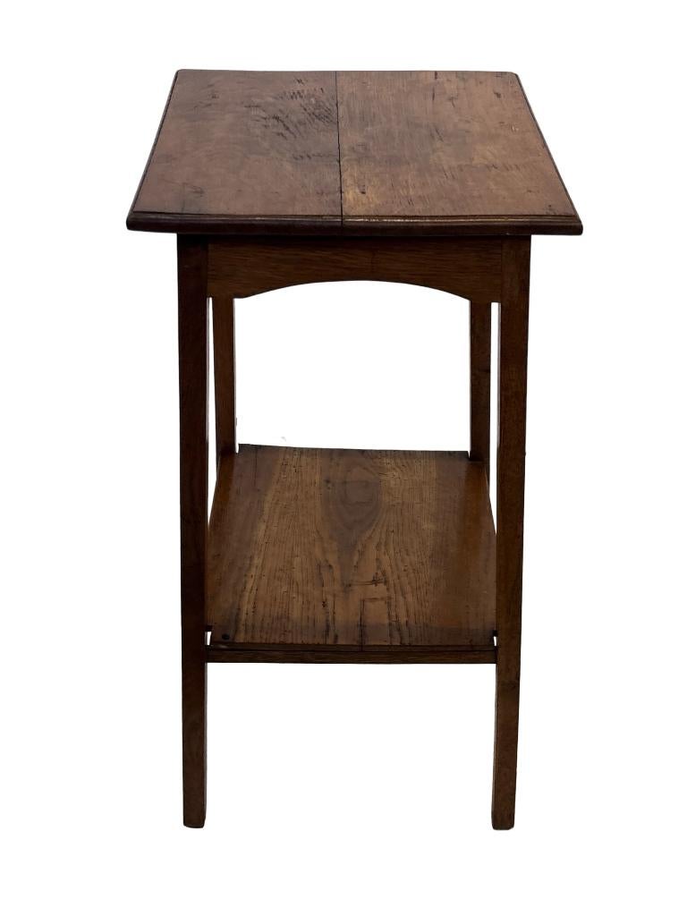 Vintage Bijzettafel Plantentafel Eiken Jaren 50 Design, Minder dan 55 cm, Gebruikt, Vintage, 60 cm of meer