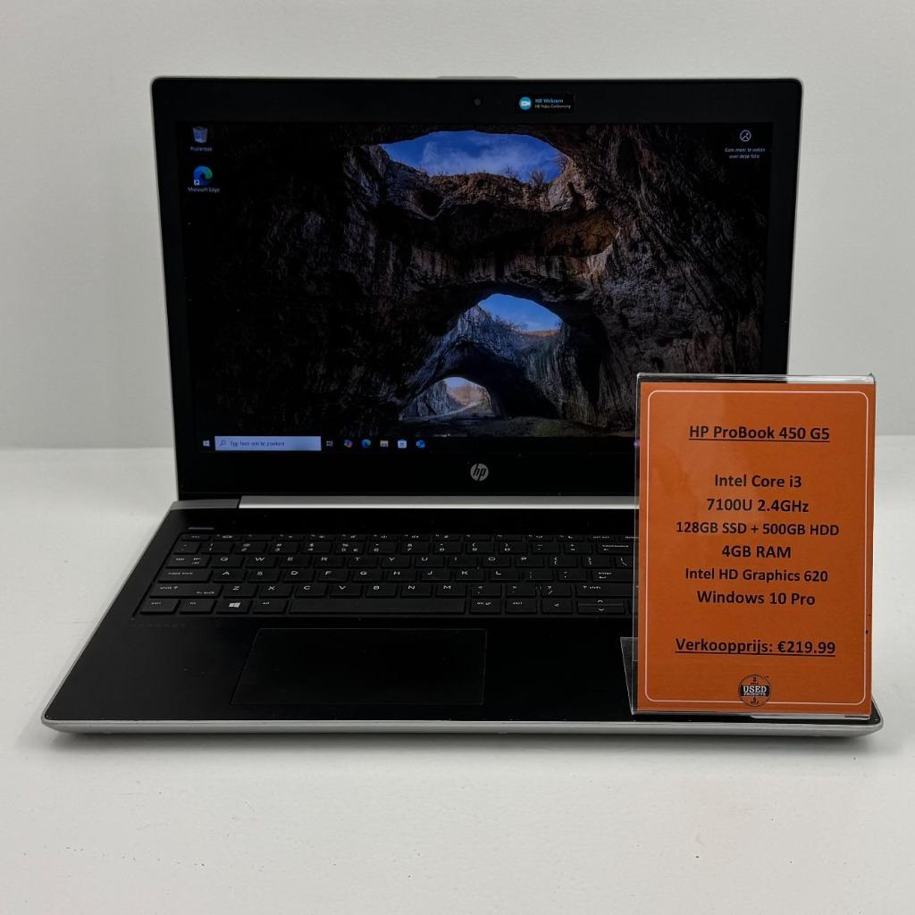 HP ProBook 450 G5 Laptop | Intel Core i3 7100U 2.4GHz 128GB, Computers en Software, Windows Laptops, Met videokaart, 2 tot 3 Ghz