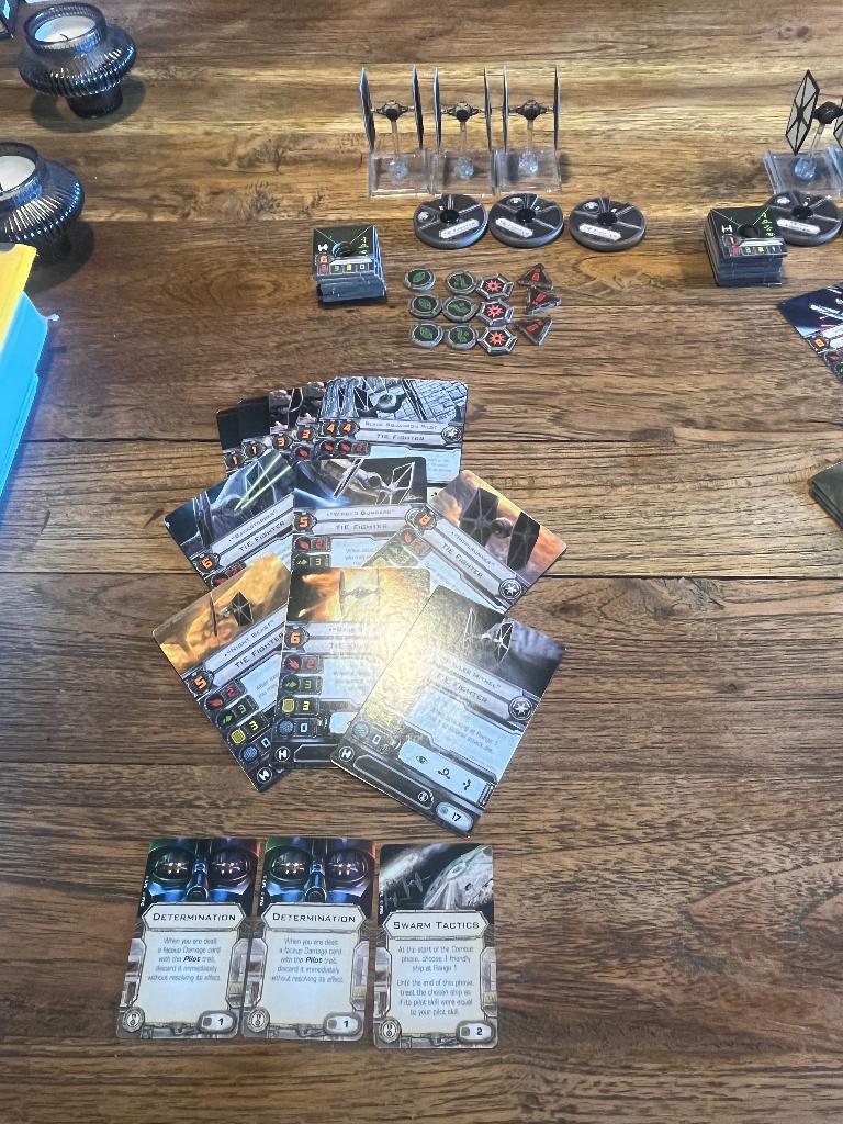Star Wars X-Wing 1.0 – 3x TIE Fighter, Hobby en Vrije tijd, Een of twee spelers, Ophalen of Verzenden, Zo goed als nieuw, Fantasy Flight Games