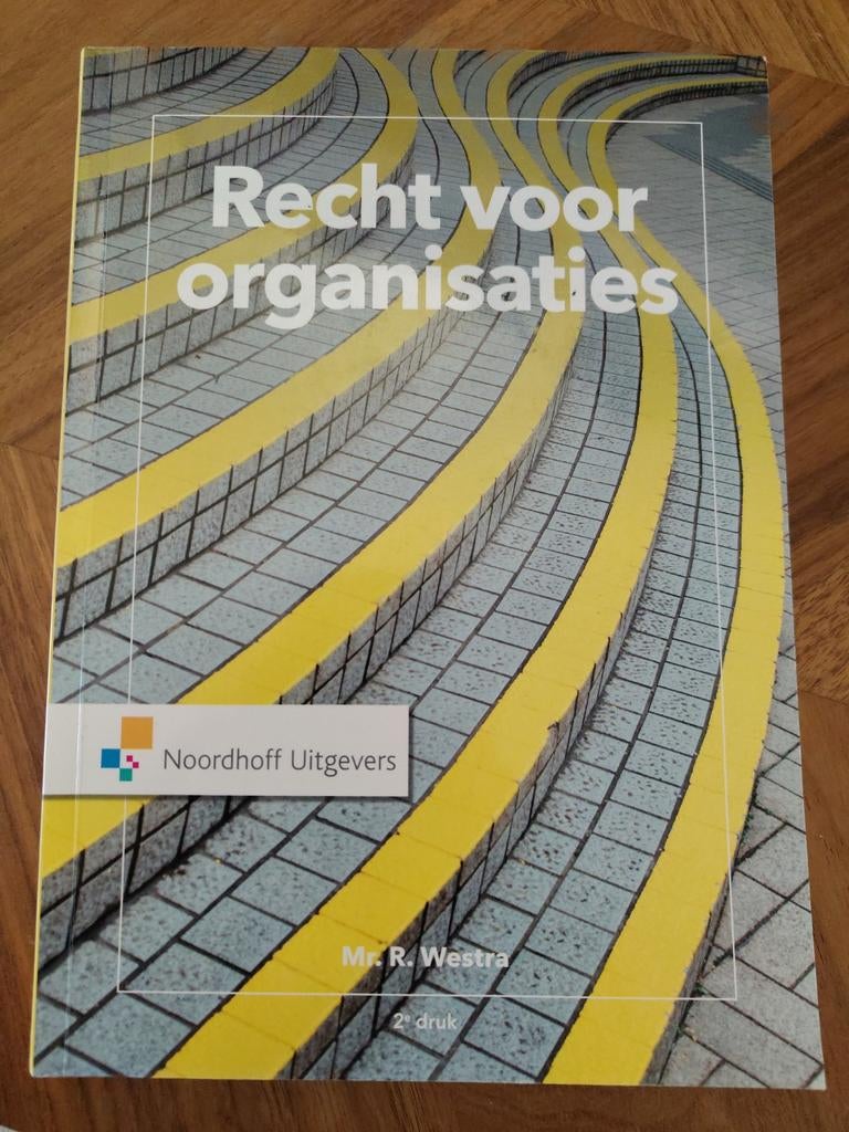 Recht voor Organisaties - Mr. R. Westra, Alpha, HBO, Ophalen of Verzenden, Mr. R. Westra