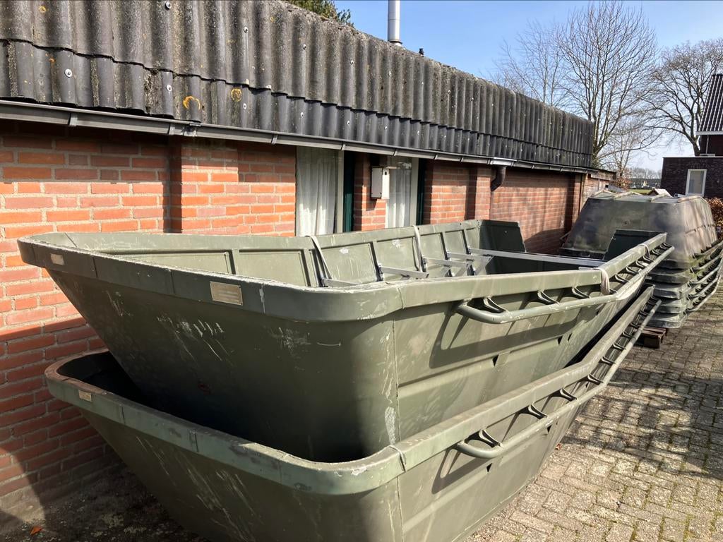 Aluminium legerboot / platbodem / visboot / karperboot, Ophalen, Aluminium, MLF, MLF