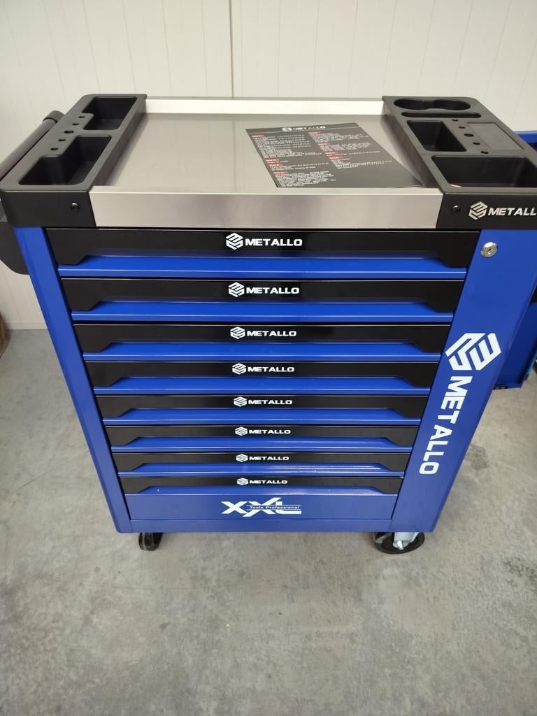 Metallo gereedschapswagen 8 lades 8 gevuld, .Nieuw!, Auto diversen, Autogereedschap, Ophalen, Nieuw