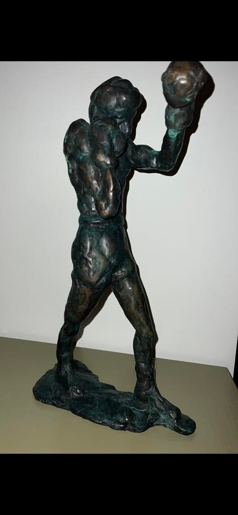 Prachtig mooi bronzen beeld van Theo Mackaay ‘De Bokser’, Antiek en Kunst, Ophalen of Verzenden