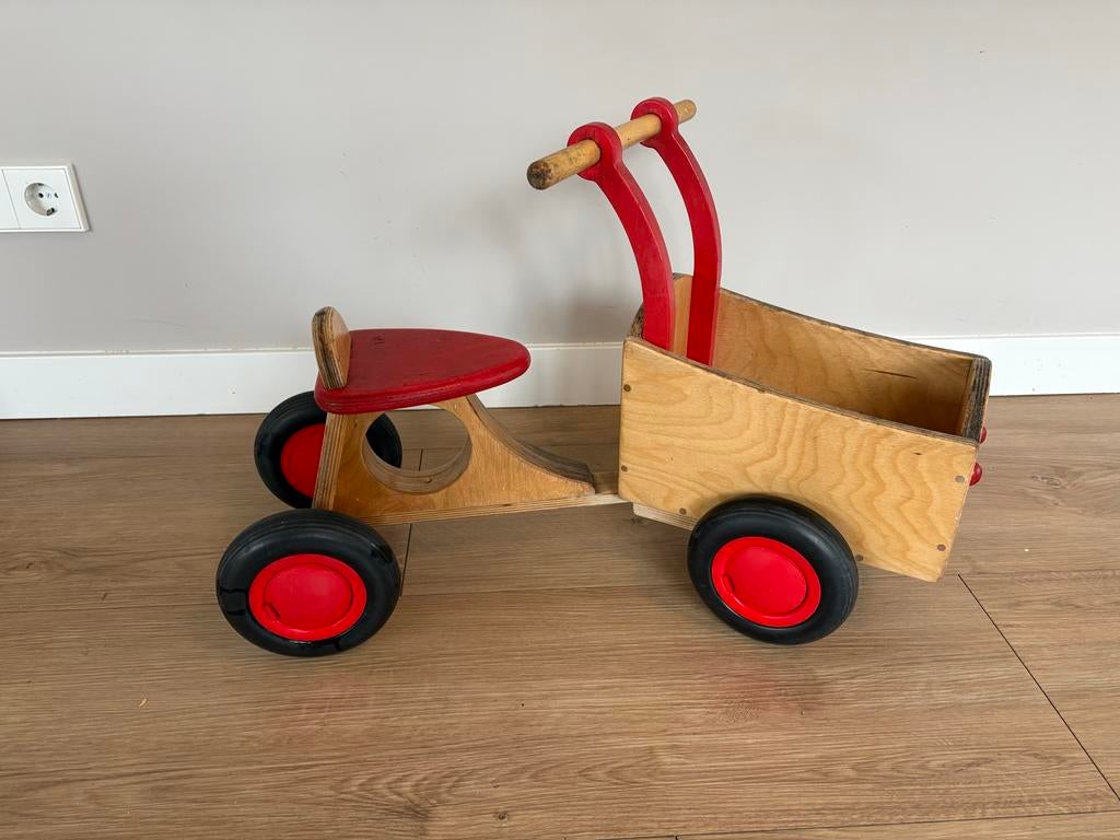 Loop-bakfiets Van Dijk, Kinderen en Baby's, Speelgoed | Buiten | Voertuigen en Loopfietsen, Gebruikt, Loopfiets, Ophalen
