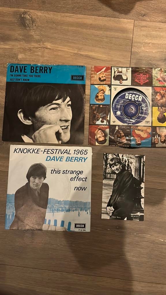 3x dave berry + foto (losse verkoop mogelijk), Ophalen of Verzenden, Pop, Single
